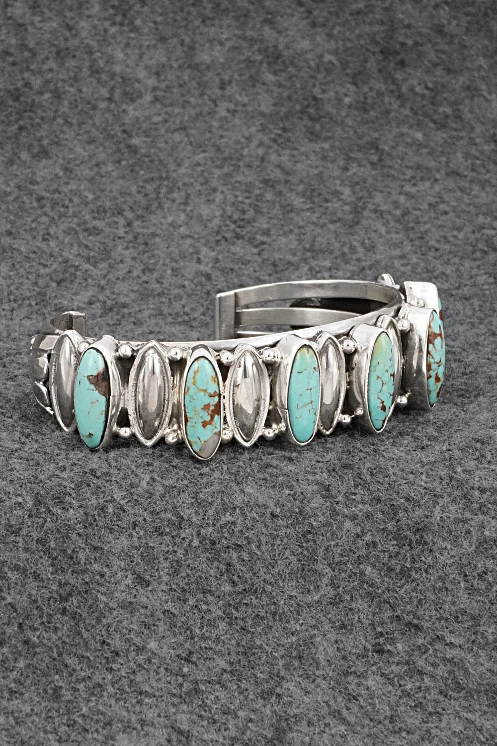 Turquoise & Sterling Silver Bracelet - Jamison Hoskie