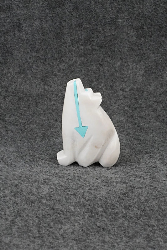 Wolf Zuni Fetish Carving - Bernard Laiwakete