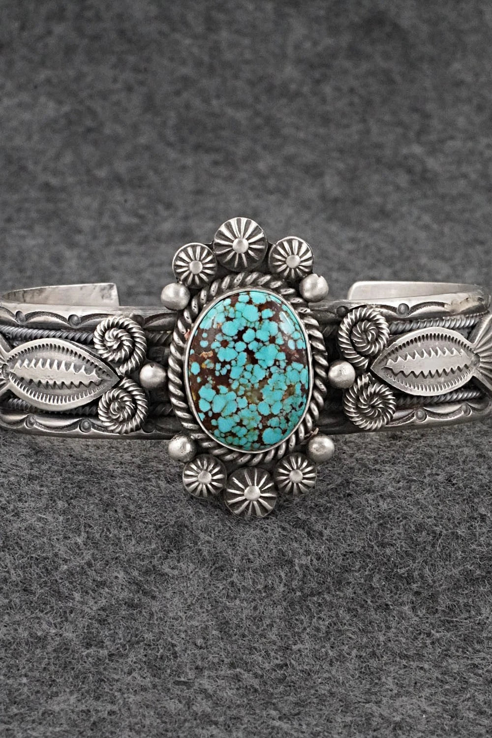Turquoise & Sterling Silver Bracelet - Michael Calladitto