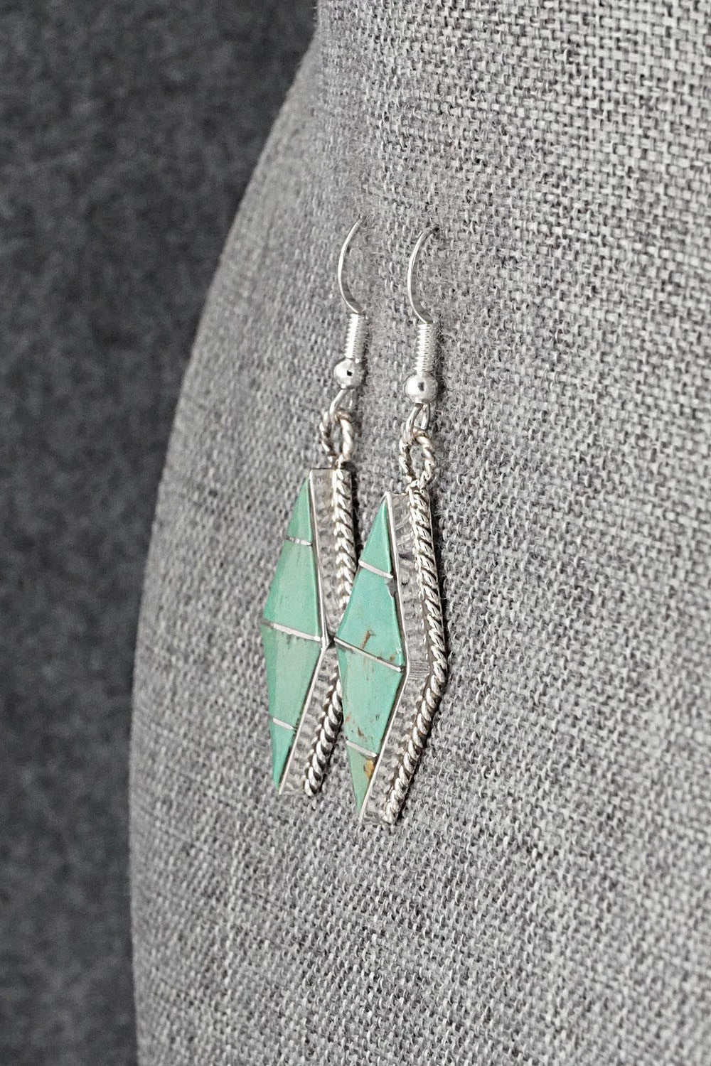 Turquoise & Sterling Silver Earrings - Andrew Enrico