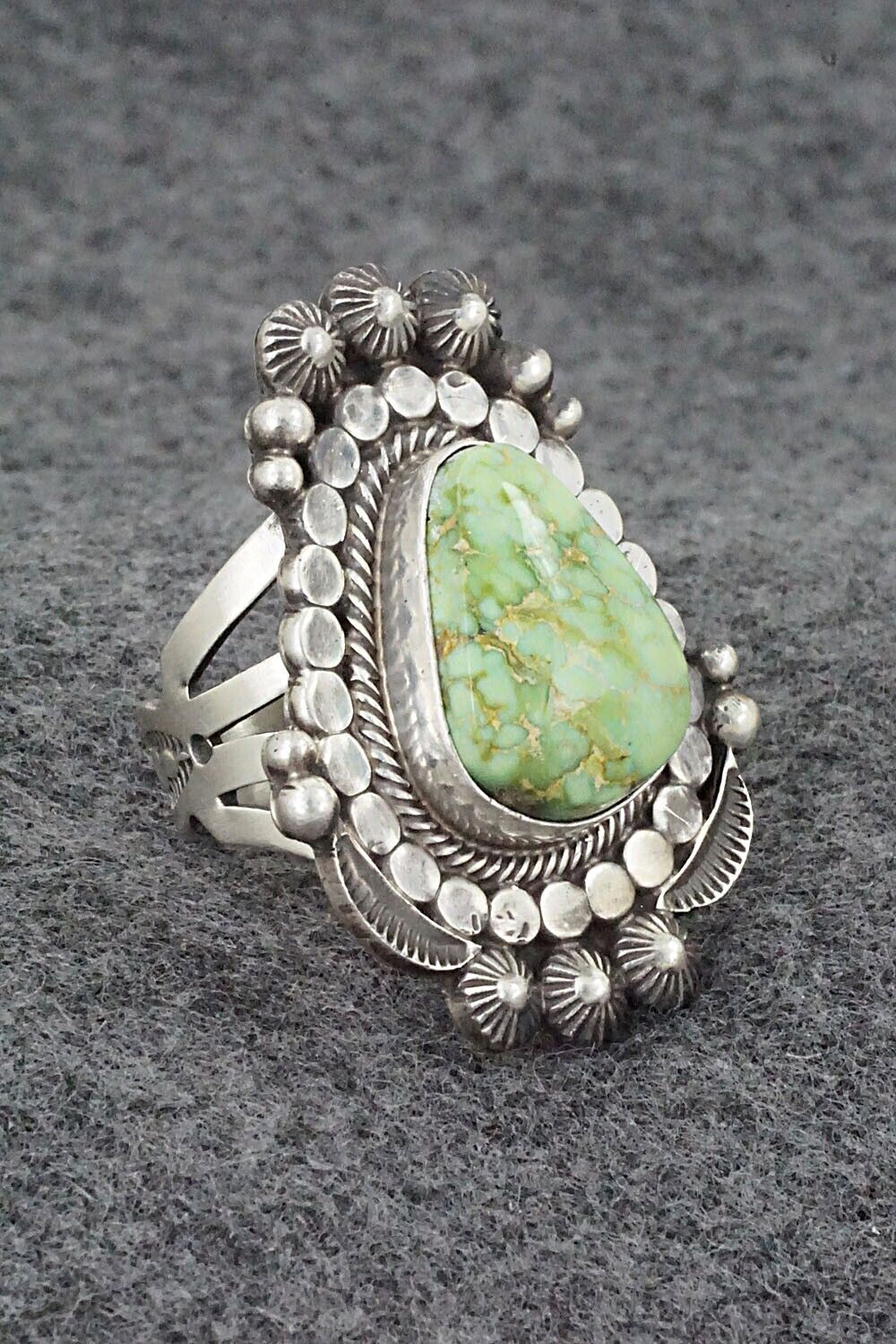 Turquoise & Sterling Silver Ring - Tom Lewis - Size 6