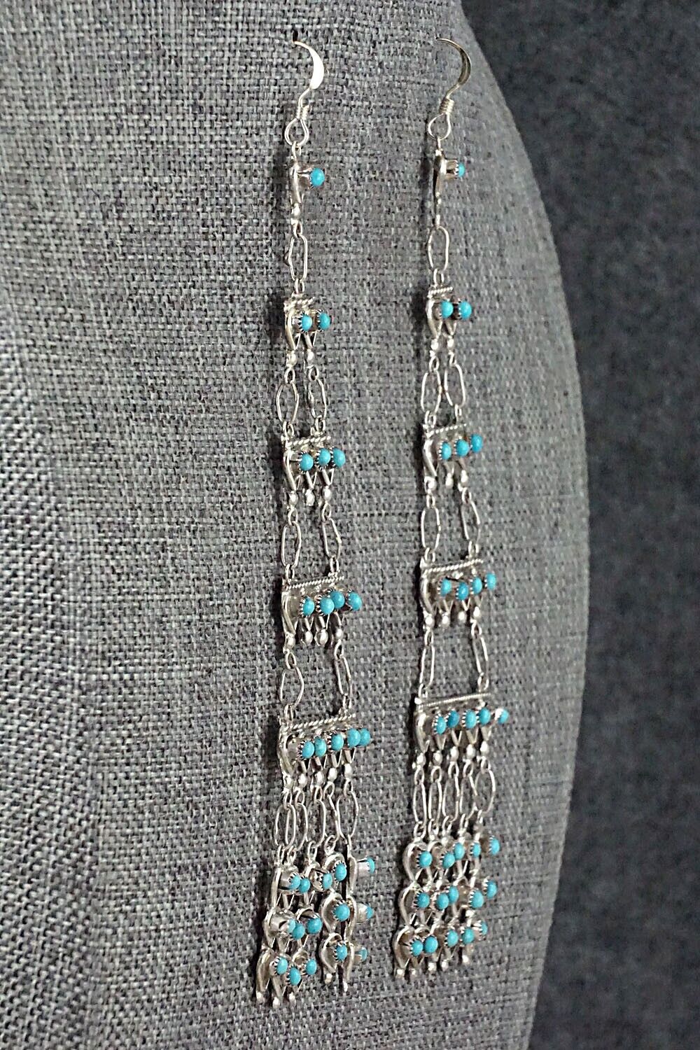 Turquoise & Sterling Silver Earrings - Waylon Johnson