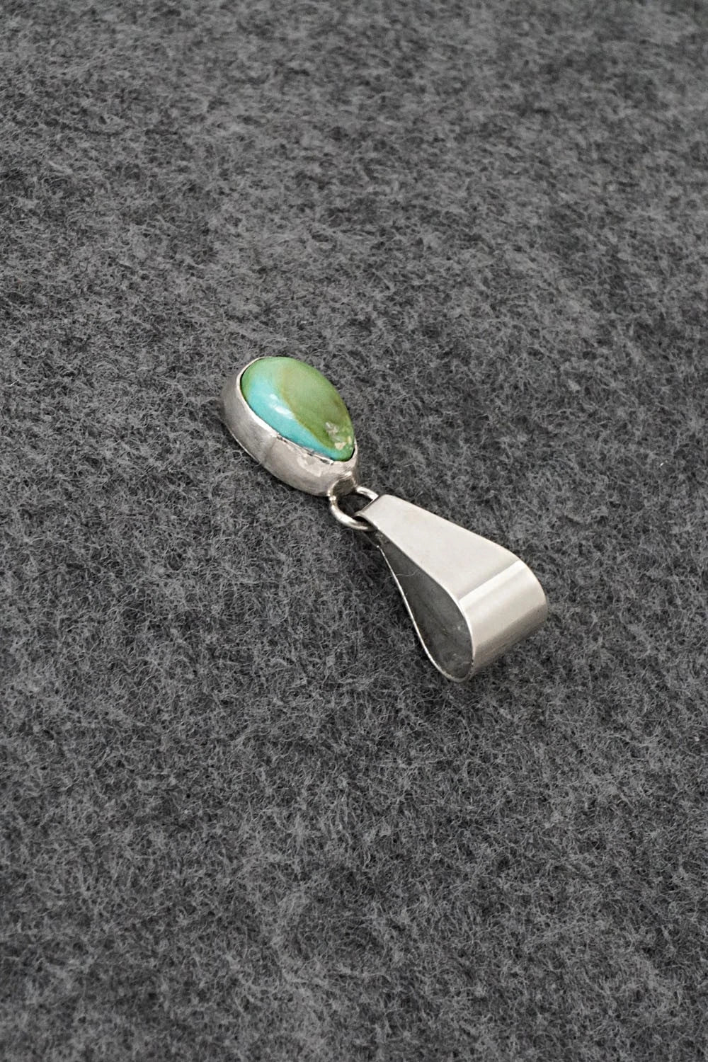 Turquoise & Sterling Silver Pendant - Rosemary Saunders