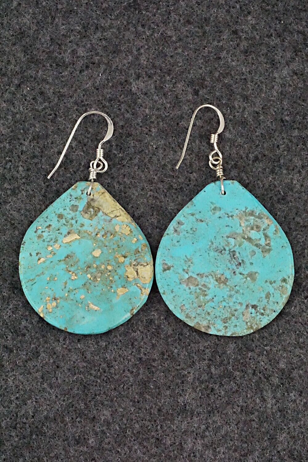 Turquoise & Sterling Silver Earrings - Lupe Lovato