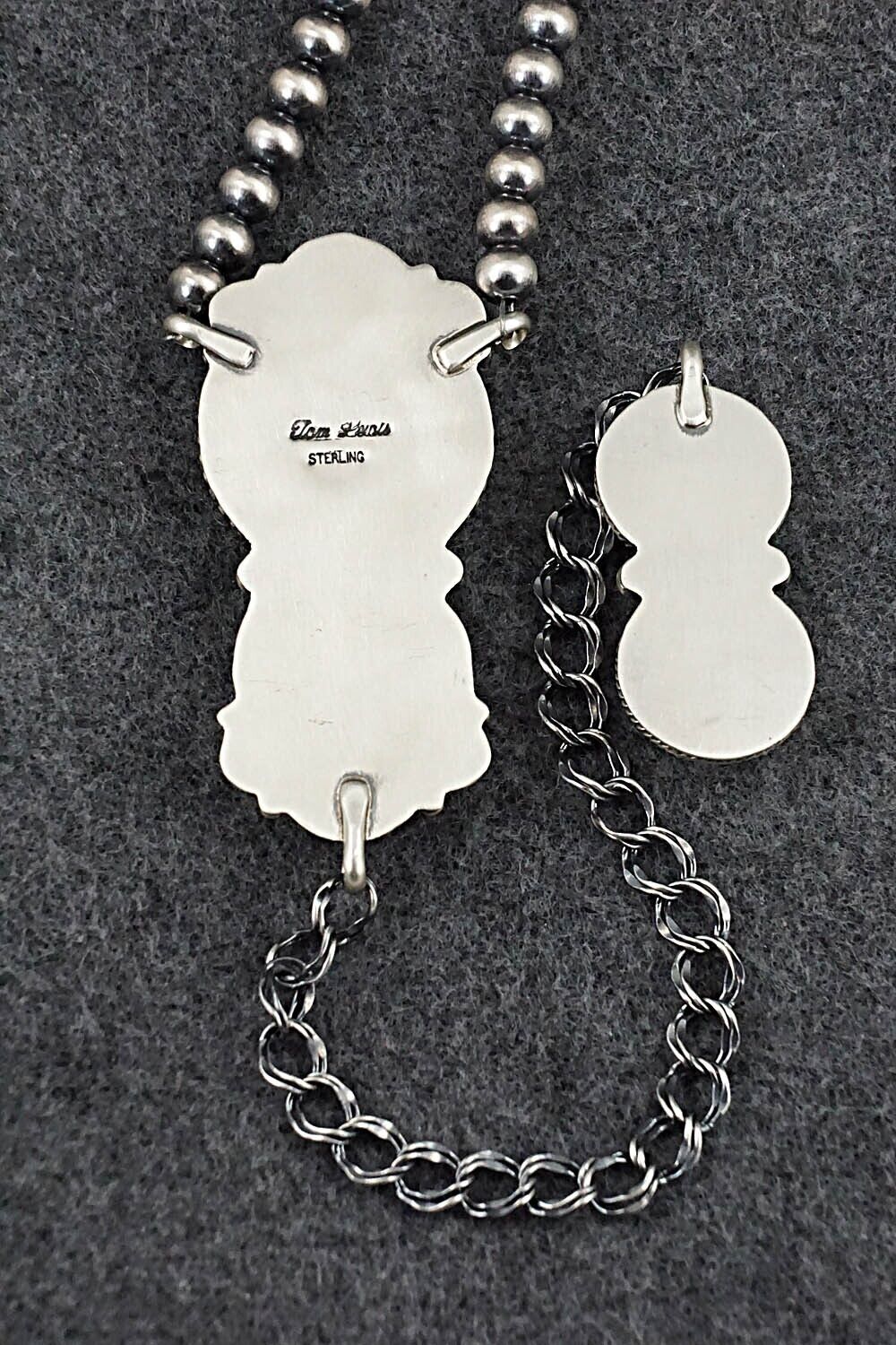 Turquoise & Sterling Silver Necklace - Tom Lewis