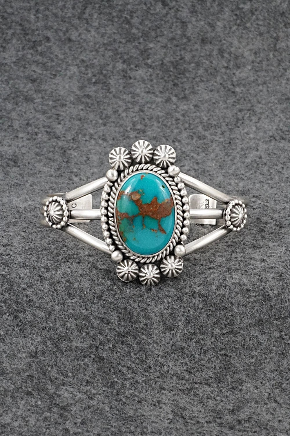 Turquoise & Sterling Silver Bracelet - Michael Calladitto