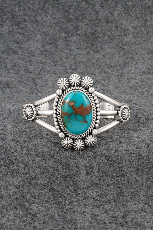 Turquoise & Sterling Silver Bracelet - Michael Calladitto