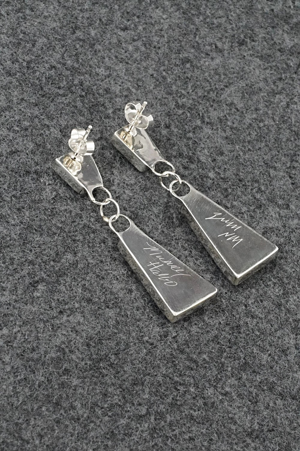 Turquoise and Sterling Silver Earrings - Michelle Haloo
