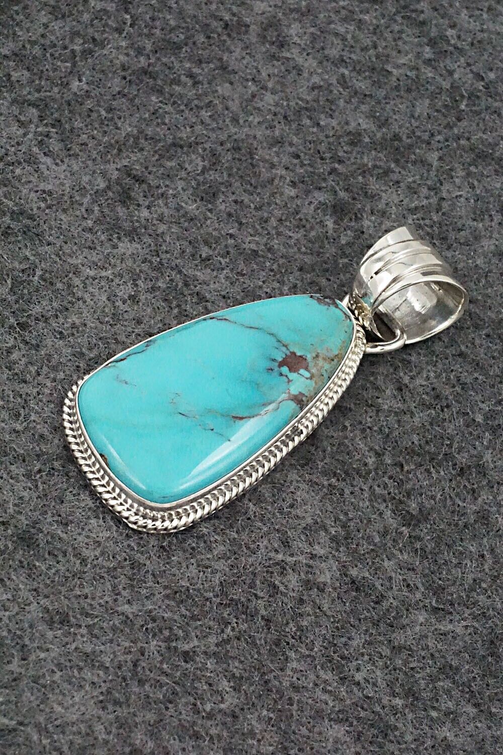 Turquoise and Sterling Silver Pendant - Sharon McCarthy