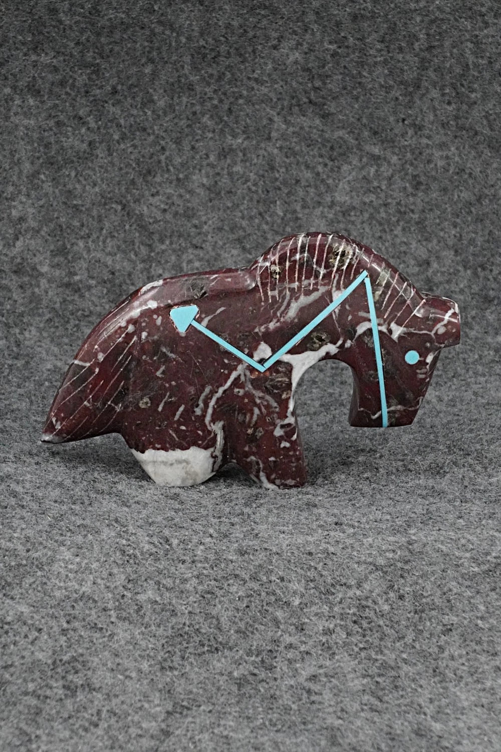 Horse Zuni Fetish Carving - Kenric Laiwakete