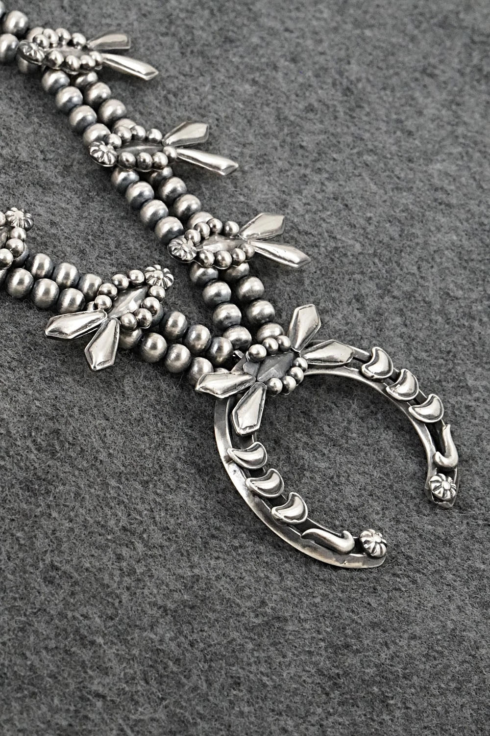 Sterling Silver Squash Blossom Necklace - Emerson Delgarito