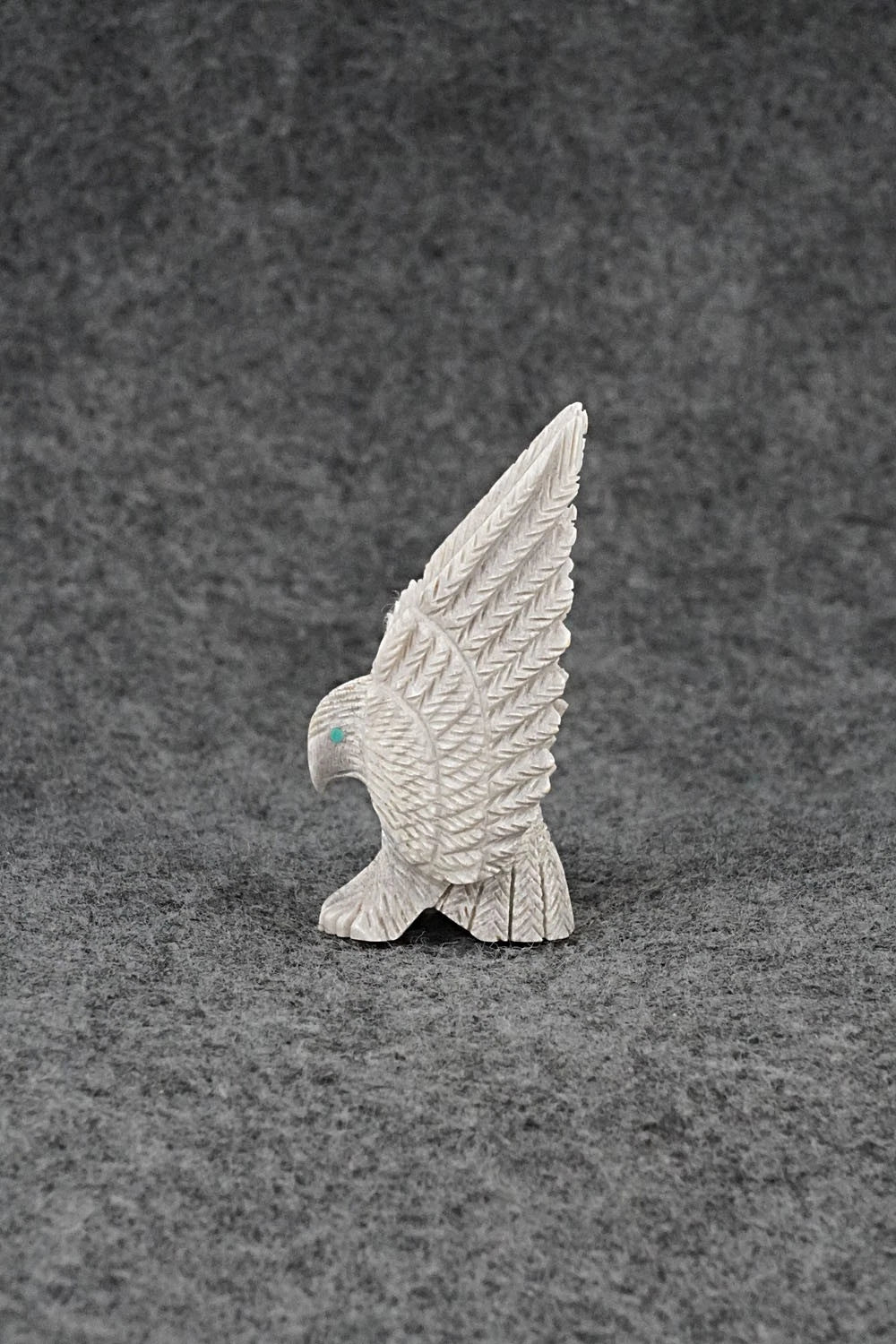 Eagle Zuni Fetish Carving - Justin Hustito