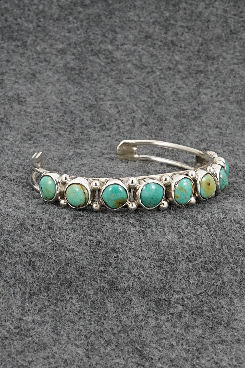 Turquoise & Sterling Silver Bracelet - Priscilla Reeder