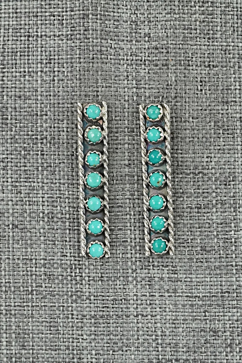 Turquoise & Sterling Silver Earrings - Dominic Duboise
