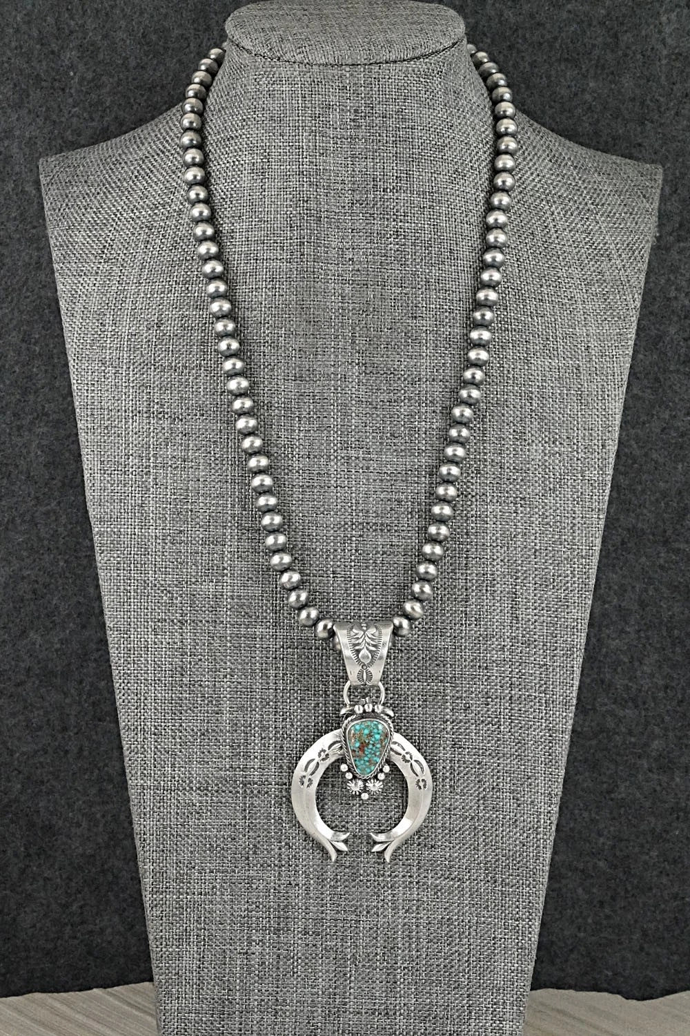 Turquoise & Sterling Silver Necklace - Samuel Yellowhair