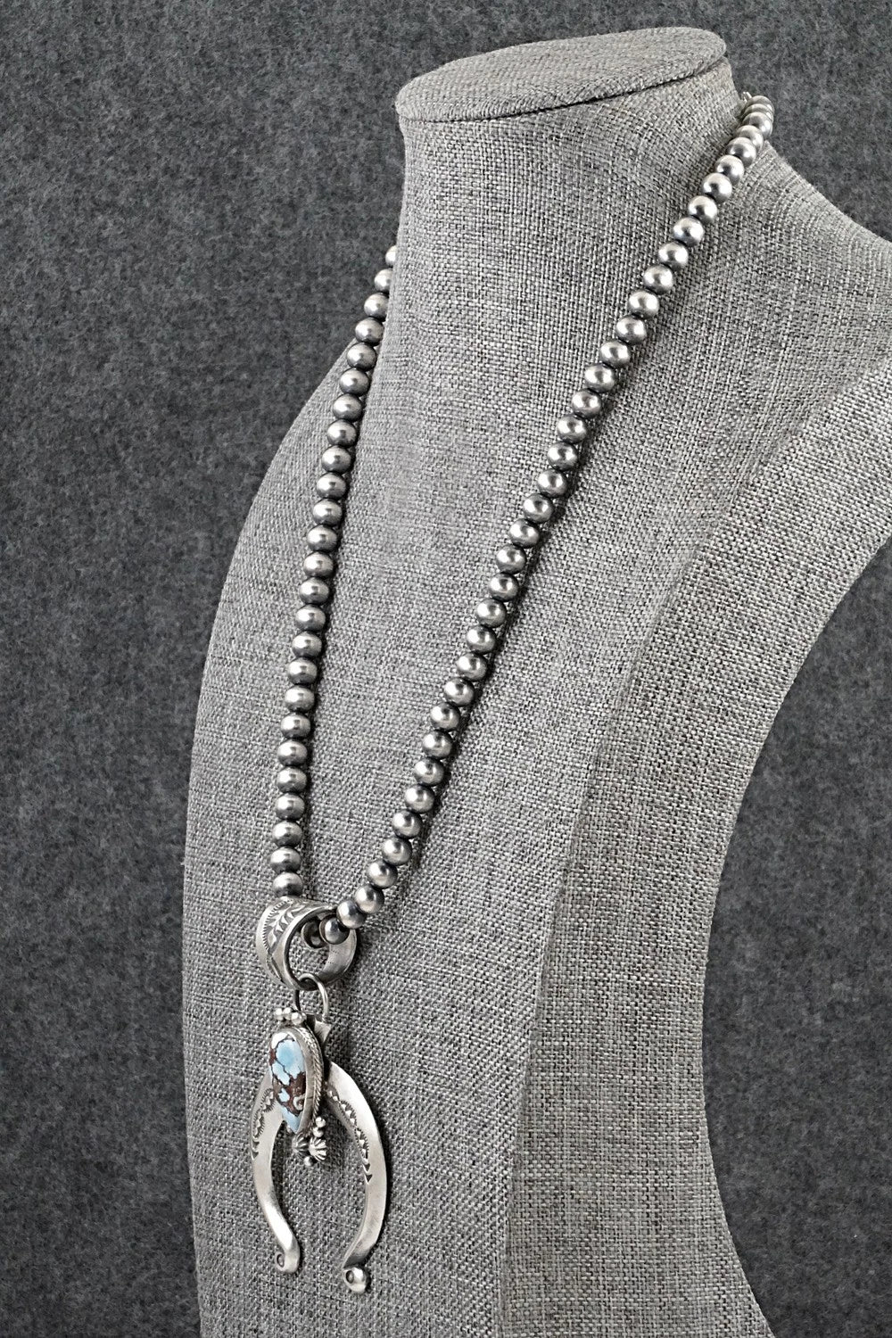 Turquoise & Sterling Silver Necklace - Samuel Yellowhair