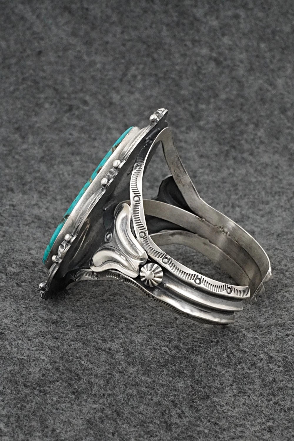 Turquoise & Sterling Silver Bracelet - Raymond Delgarito