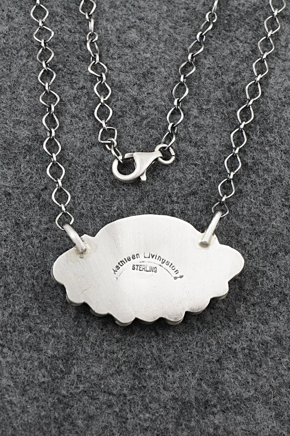 Turquoise & Sterling Silver Necklace - Kathleen Livingston