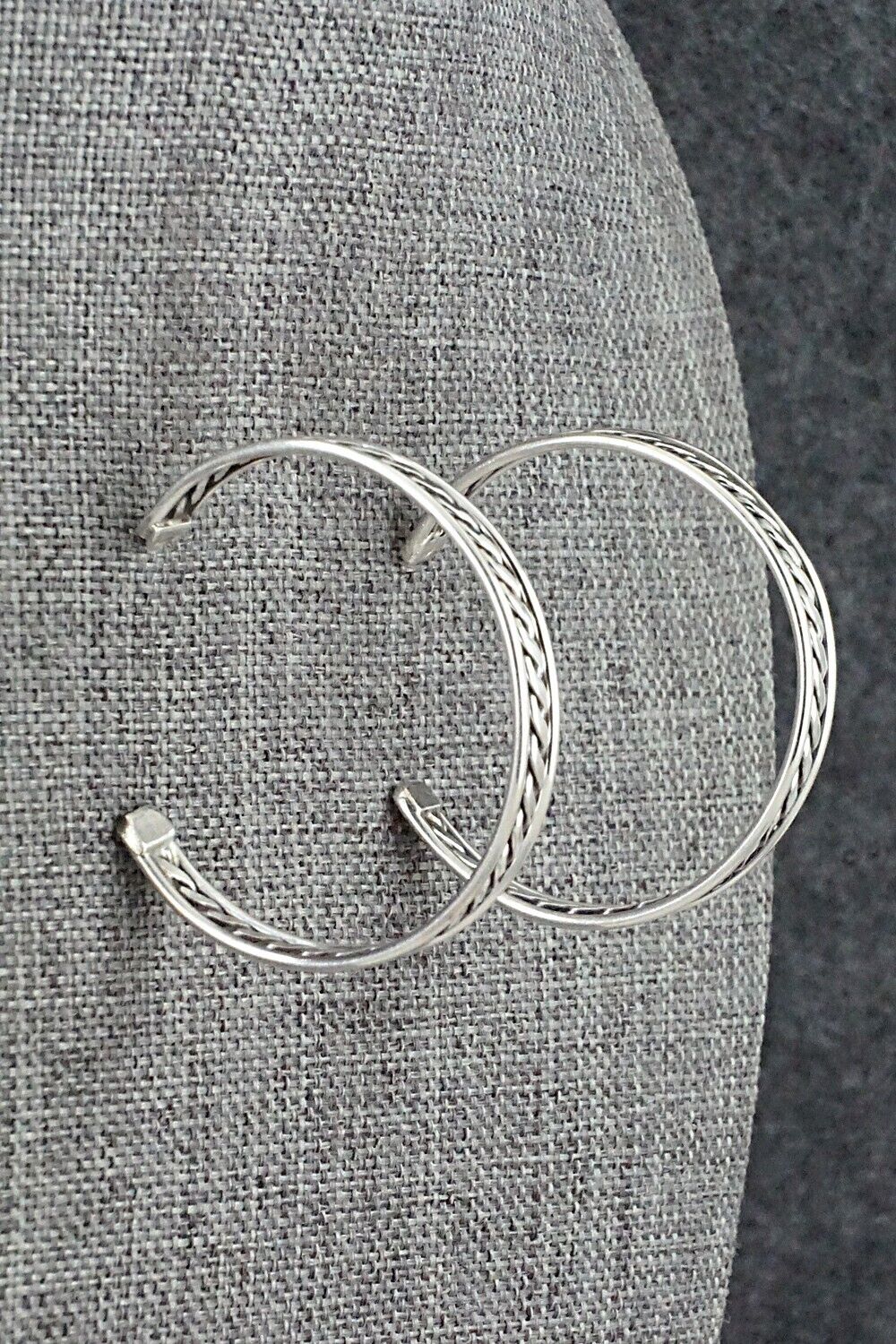 Sterling Silver Hoop Earrings - Elaine Tahe