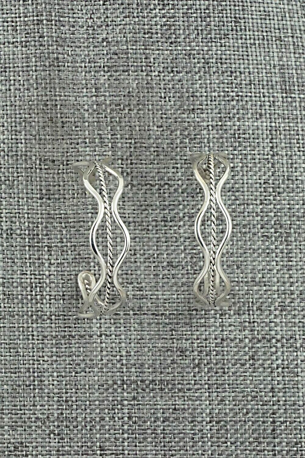 Sterling Silver Hoop Earrings - Elaine Tahe