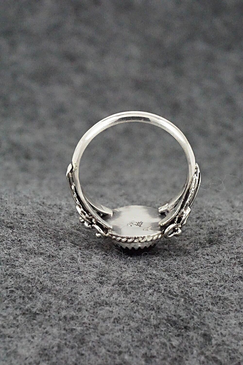 Onyx & Sterling Silver Ring - Jeannette Saunders - Size 12