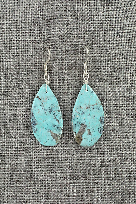 Turquoise & Sterling Silver Earrings - Joe Garcia