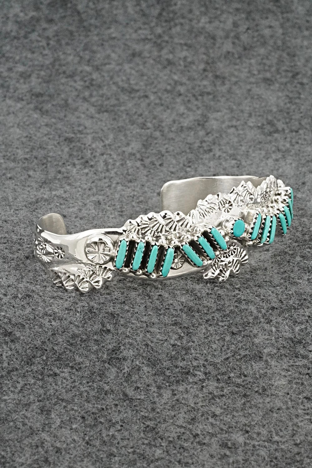 Turquoise & Sterling Silver Bracelet - Murray Hannaweeka