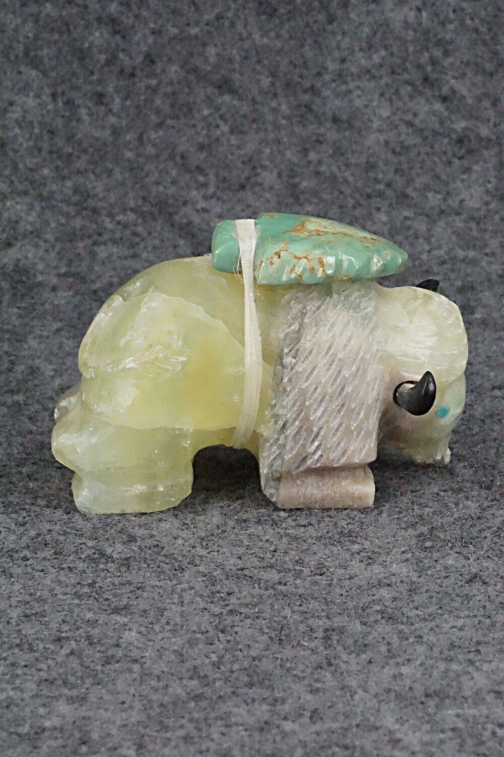 Buffalo Zuni Fetish Carving - Sullivan Shebola