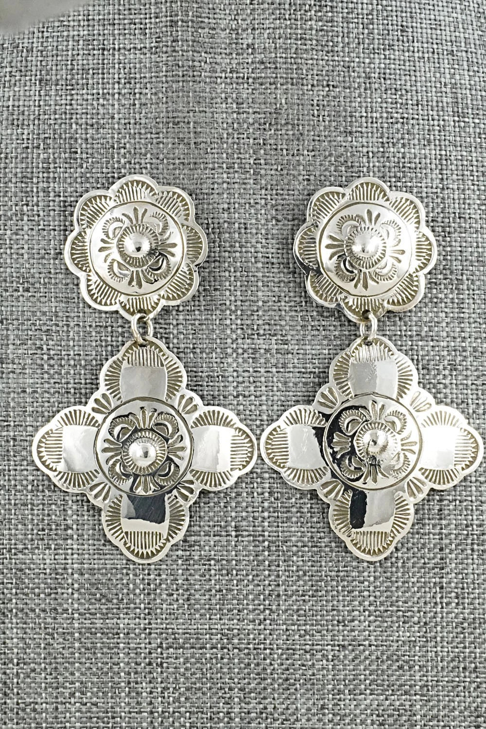 Sterling Silver Earrings - Bertha Begay
