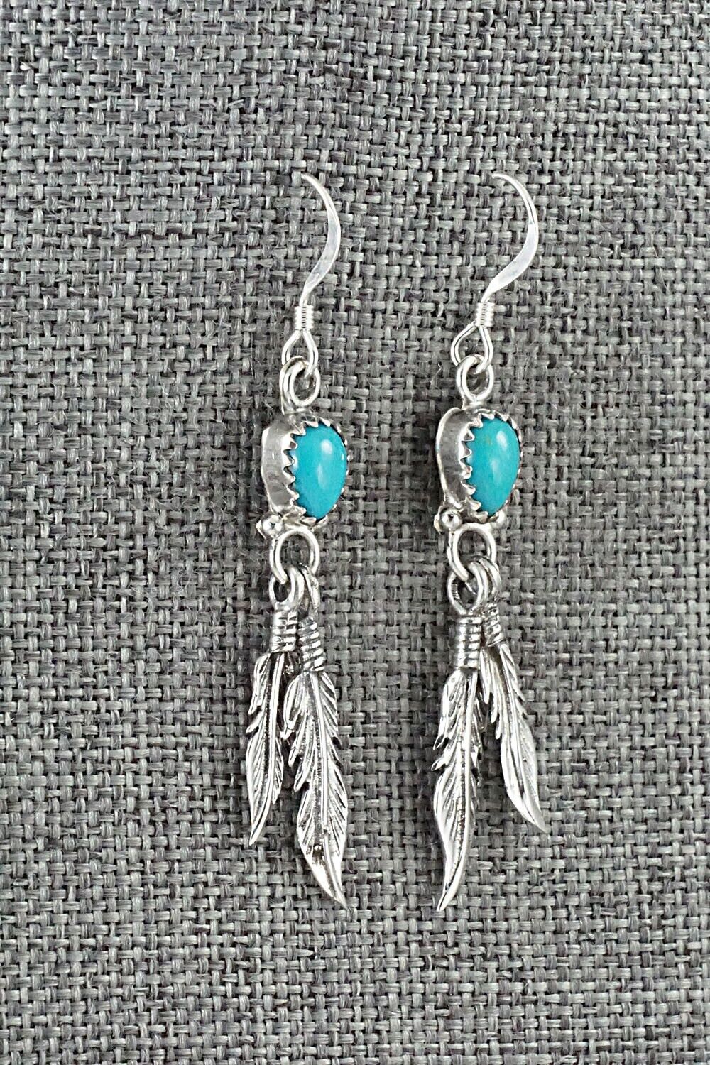 Turquoise & Sterling Silver Earrings - Emery Spencer