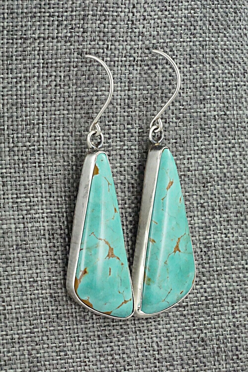 Turquoise & Sterling Silver Earrings - Rena Begay