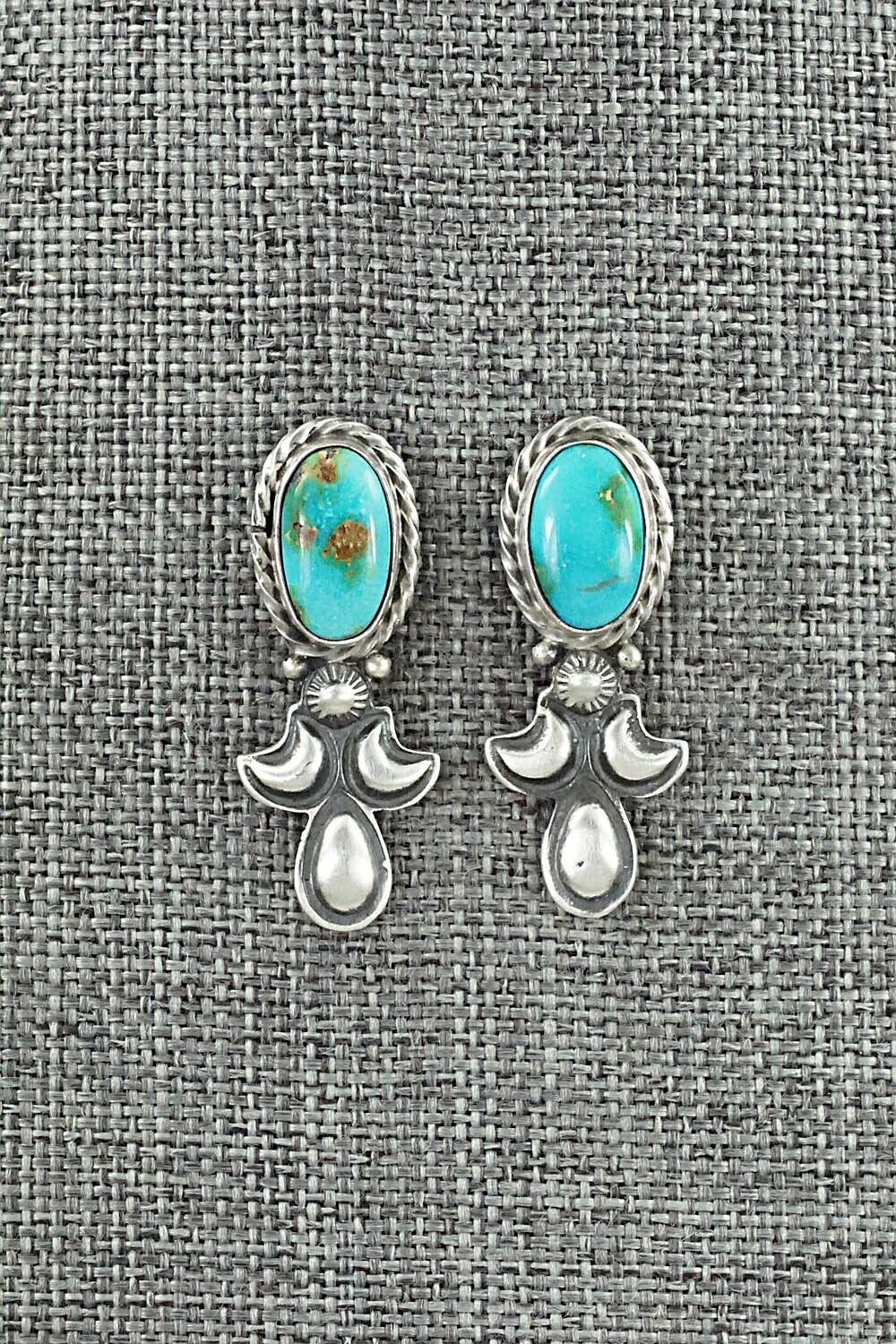 Turquoise & Sterling Silver Squash Blossom Set - Adrienne Gordon