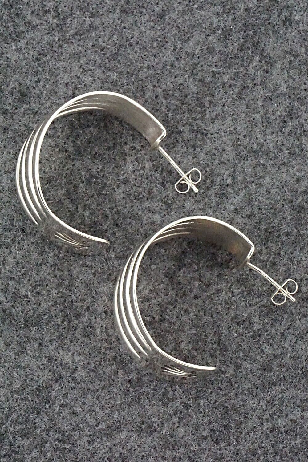 Sterling Silver Hoop Earrings - Grace Silver