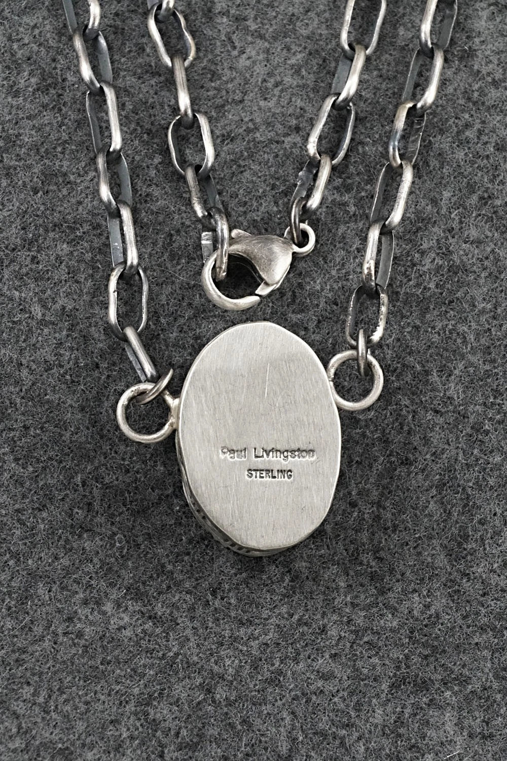 Turquoise & Sterling Silver Necklace - Paul Livingston