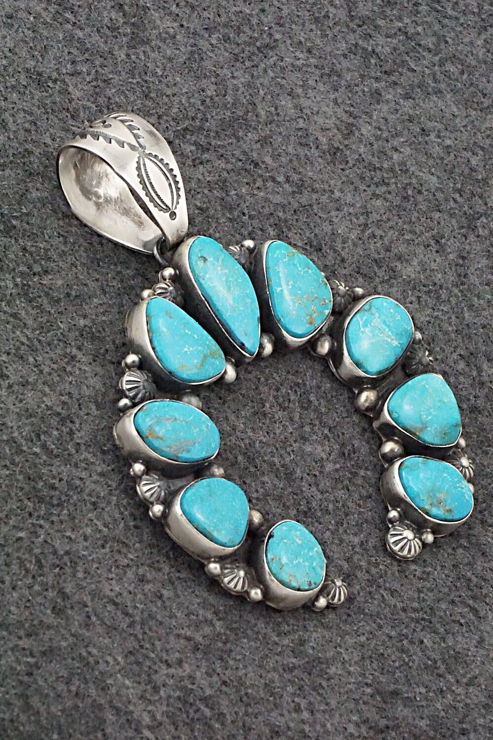 Turquoise & Sterling Silver Pendant - Kathleen Livingston