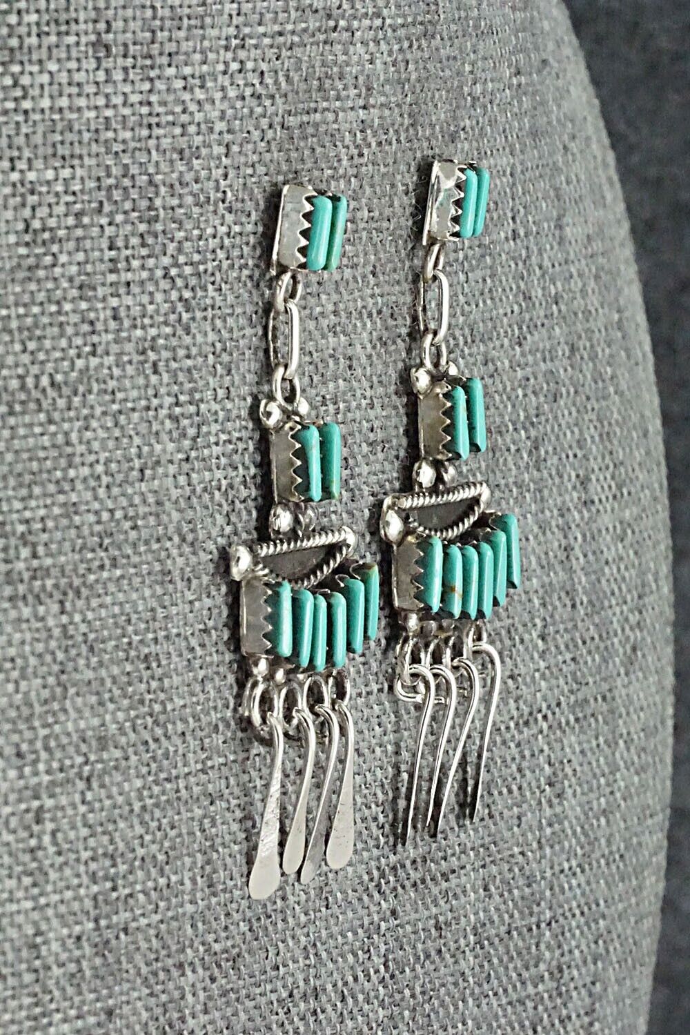 Turquoise & Sterling Silver Earrings - Michelle Peina