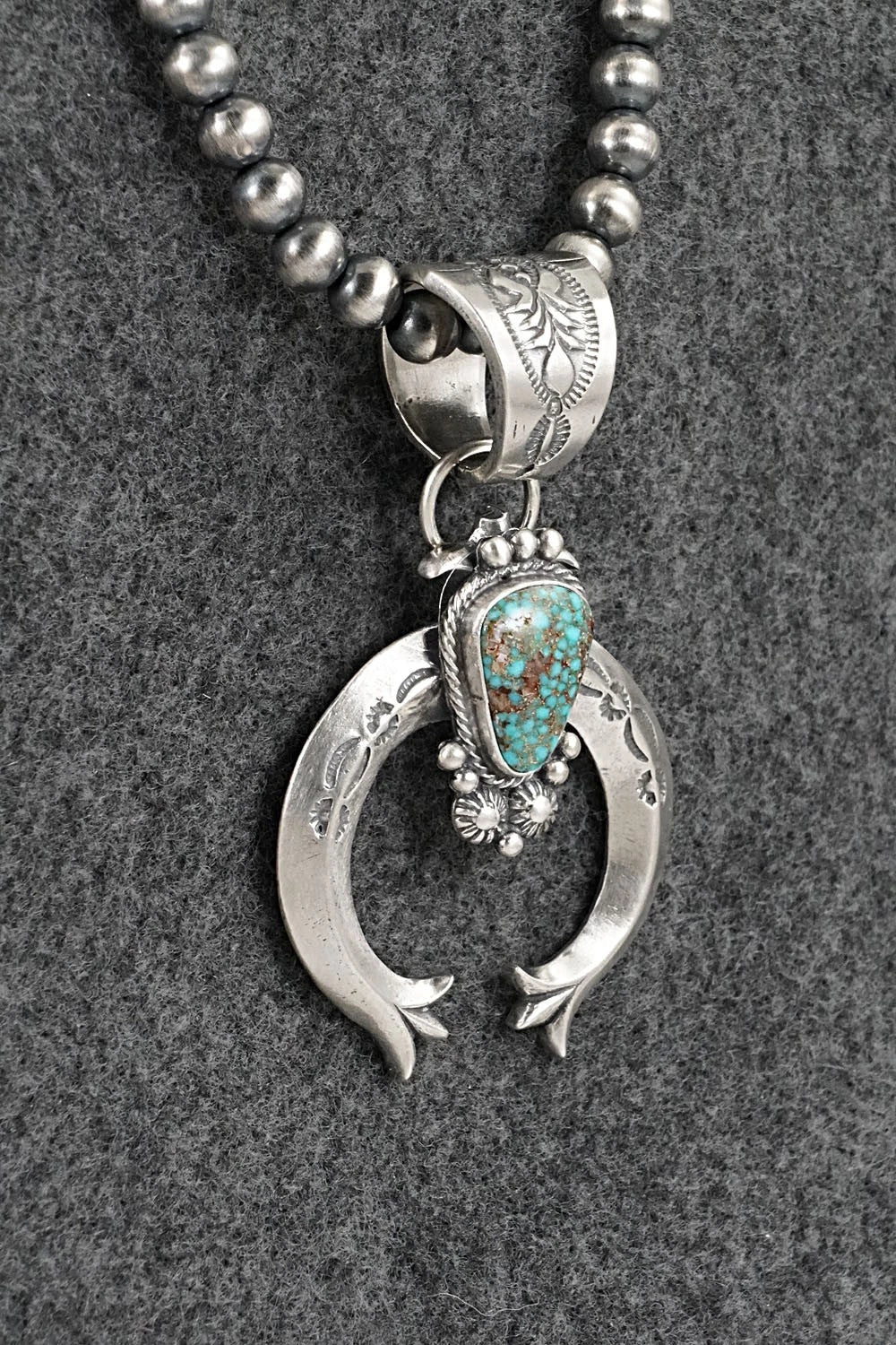 Turquoise & Sterling Silver Necklace - Samuel Yellowhair