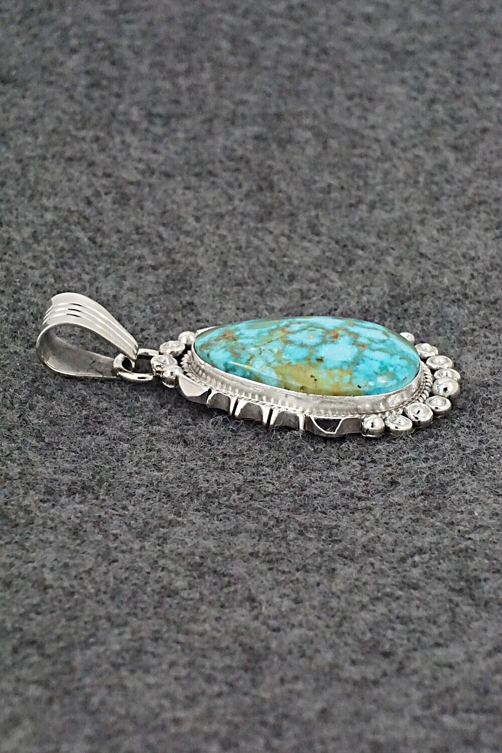 Turquoise & Sterling Silver Pendant - Daniel Benally