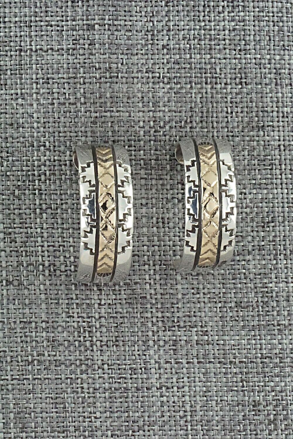 Sterling Silver & Gold Fill Hoop Earrings - Bruce Morgan