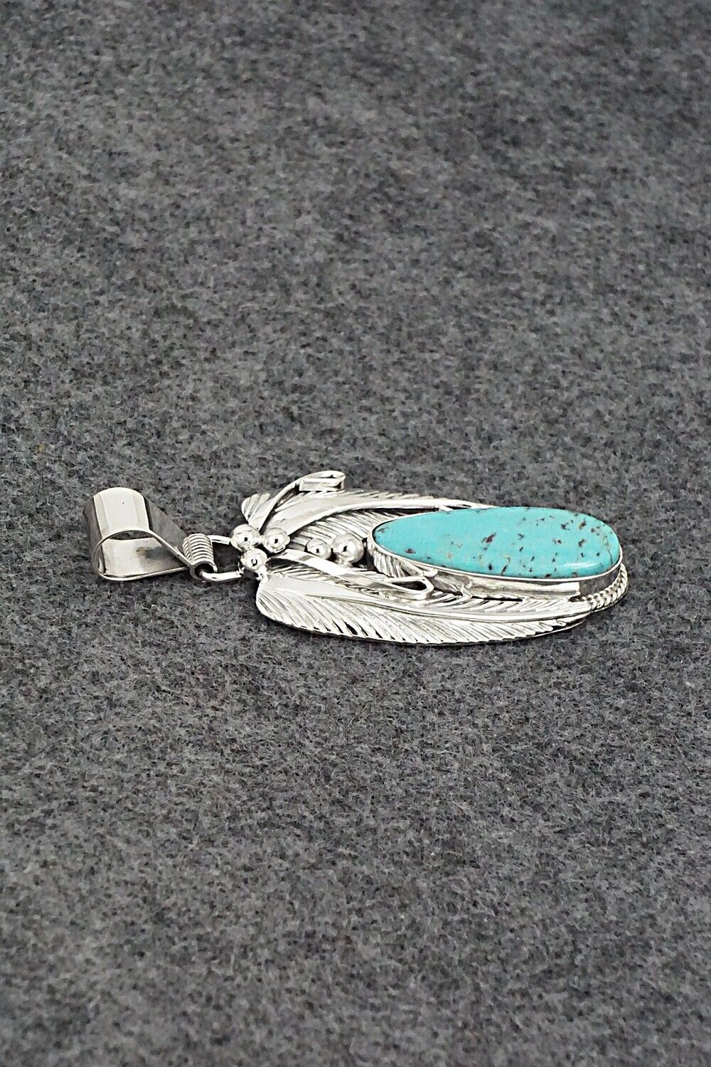 Turquoise & Sterling Silver Pendant - Davey Morgan