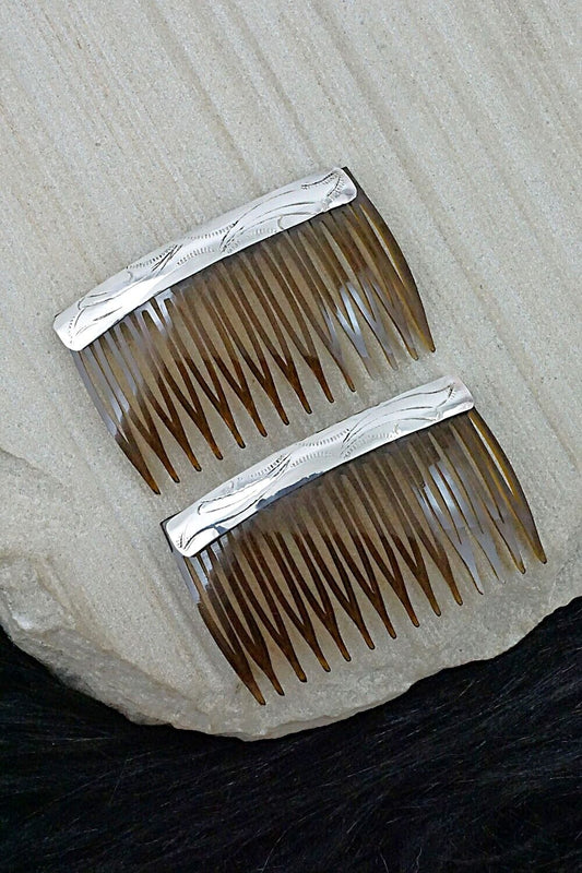 Sterling Silver Hair Combs - Randall Dalgai
