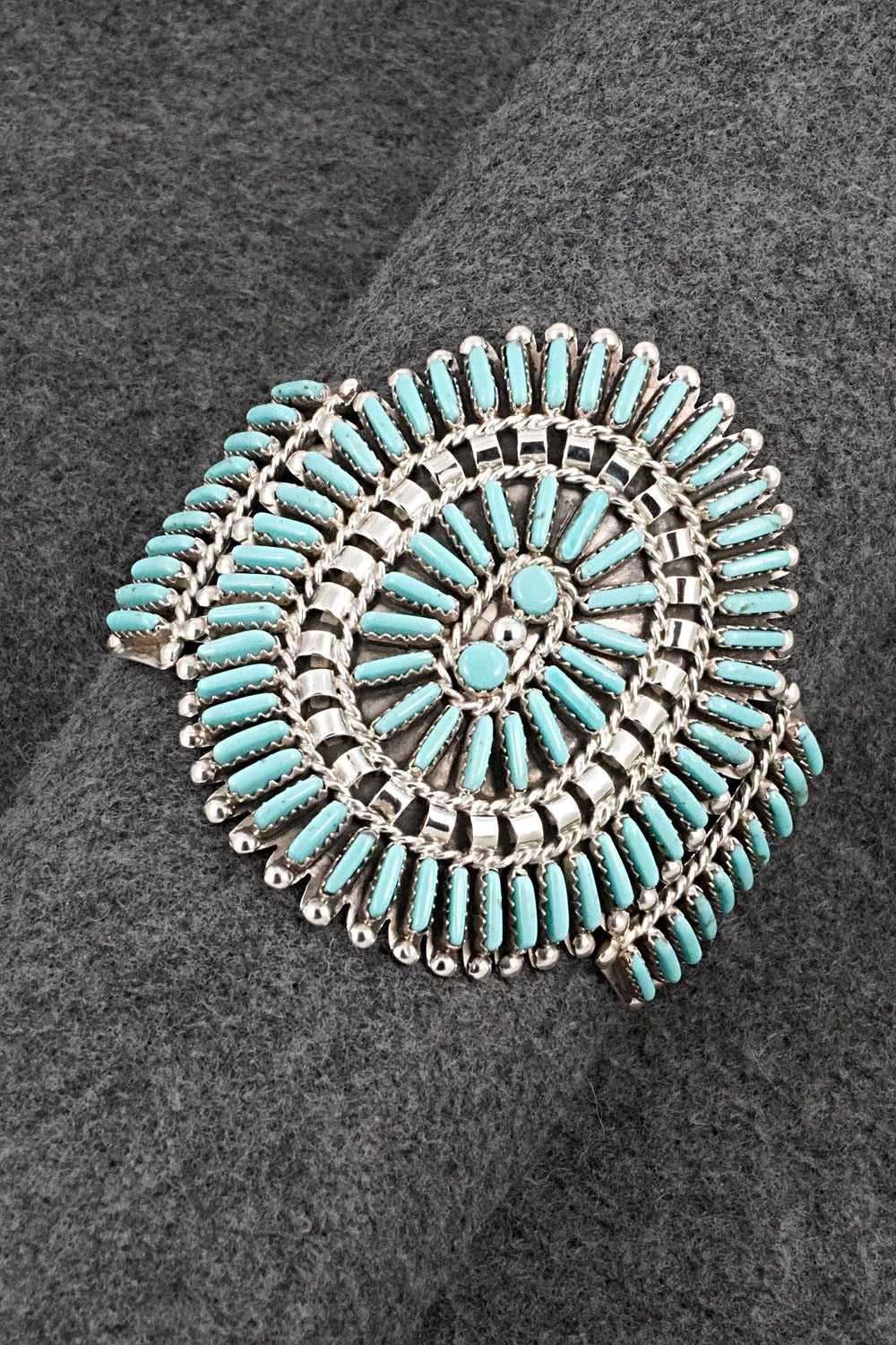 Turquoise & Sterling Silver Bracelet - Charlie John