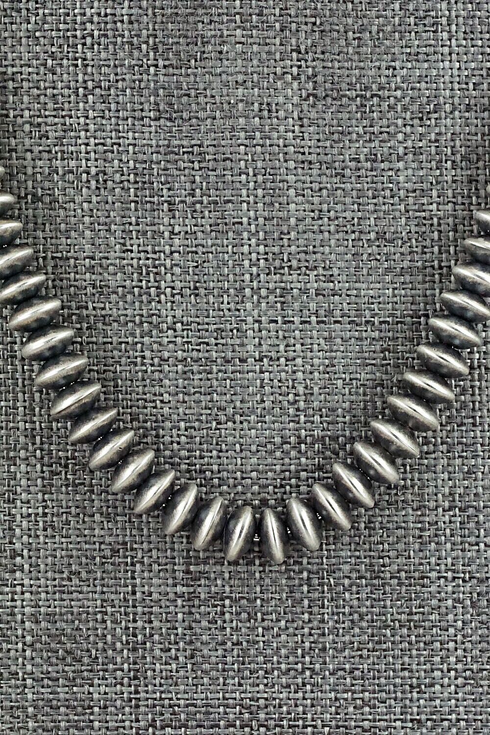 Sterling Silver Navajo Pearl Necklace - Dorinda Mariano