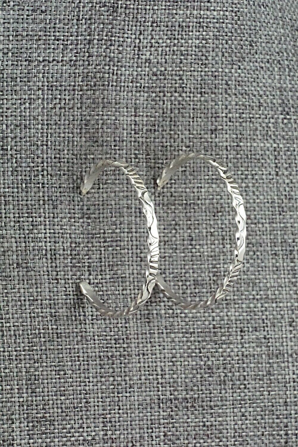 Sterling Silver Hoop Earrings - Elaine Tahe