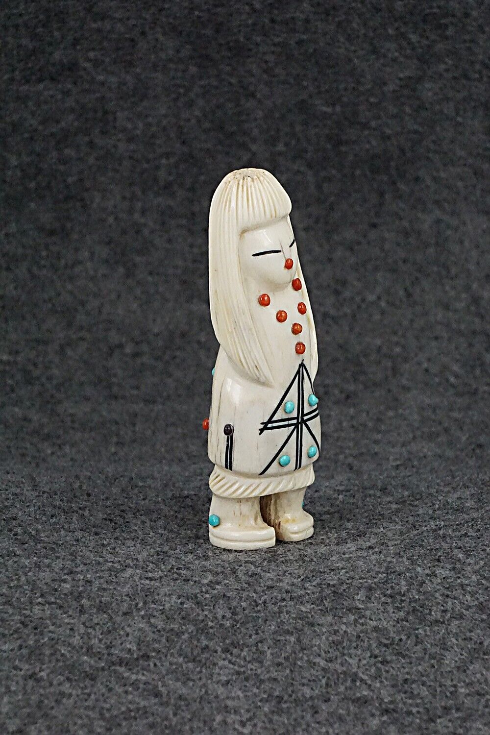 Corn Maiden Zuni Fetish Carving - Claudia Peina