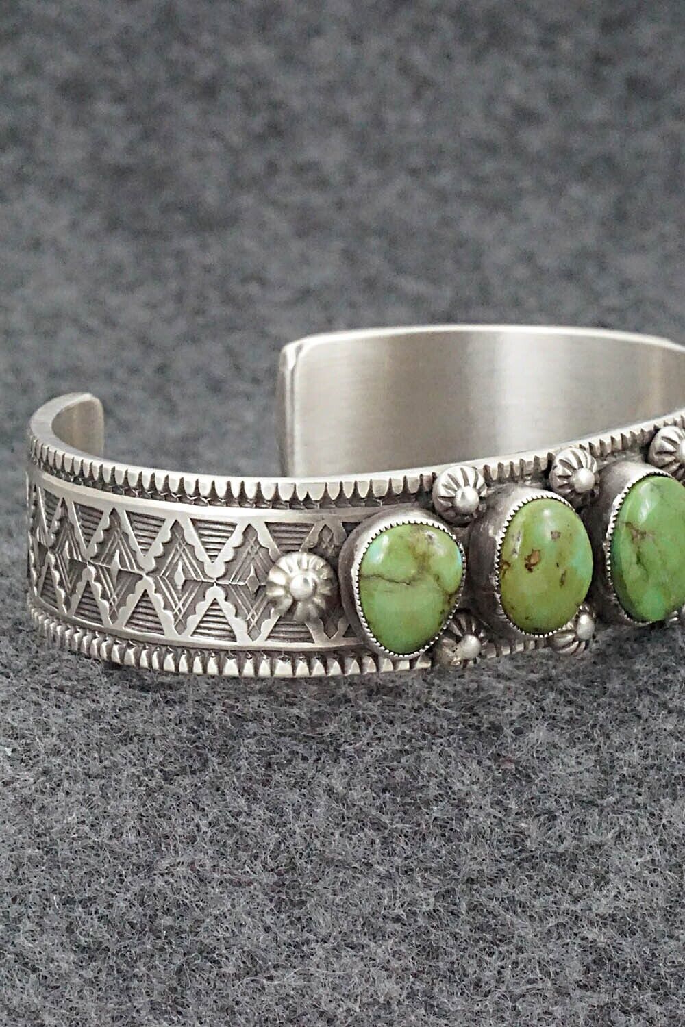 Turquoise and Sterling Silver Bracelet - Calvin Martinez