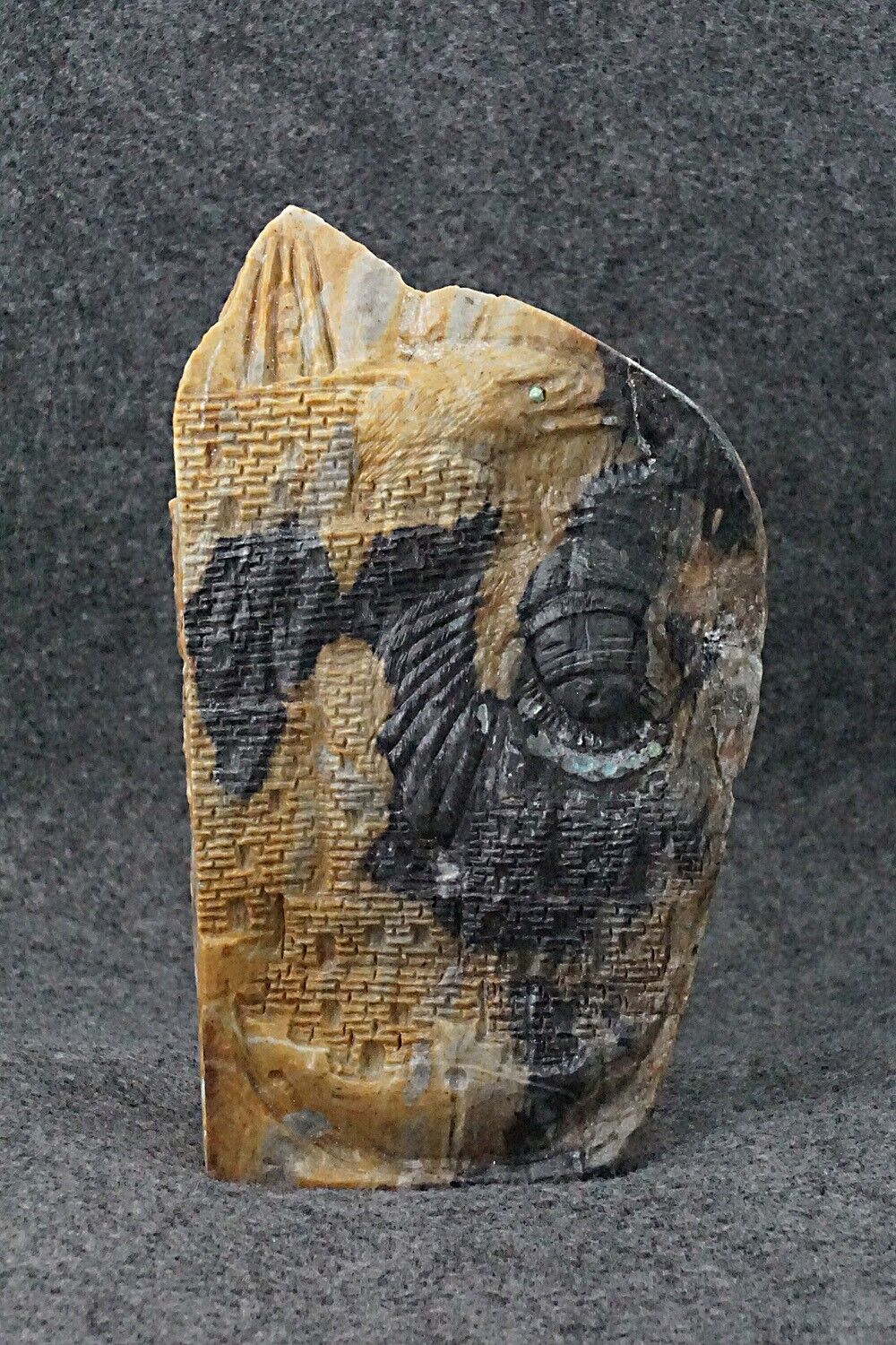Kokopelli Zuni Fetish Carving - Herbert Kim