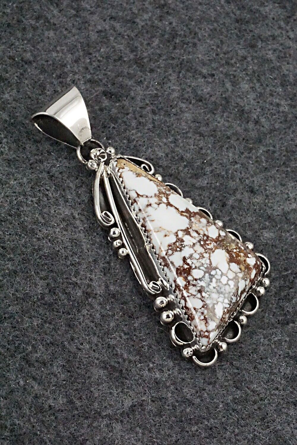 Wild Horse & Sterling Silver Pendant - Freda Martinez