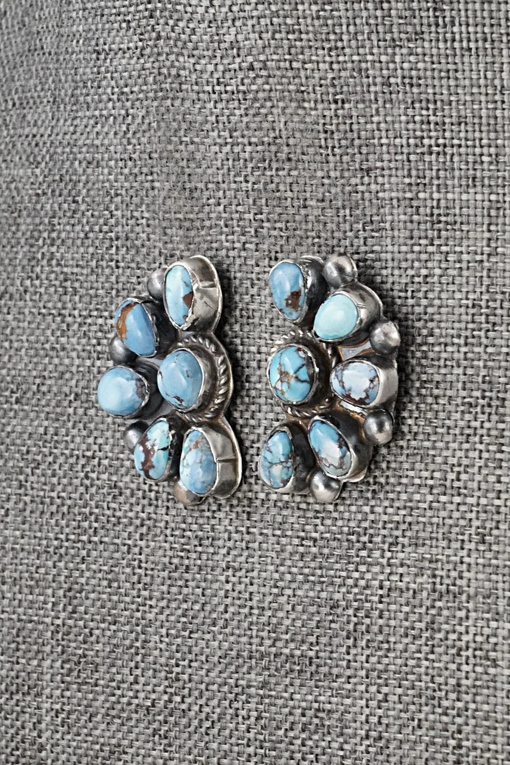 Turquoise & Sterling Silver Earrings - Phil Garcia