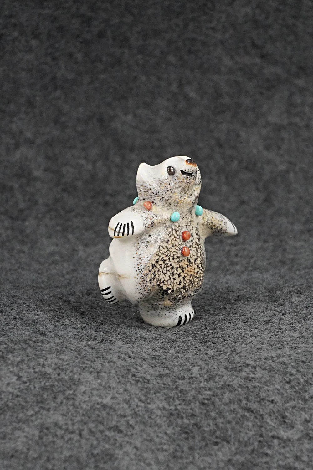 Dancing Bear Zuni Fetish Carving - Claudia Peina